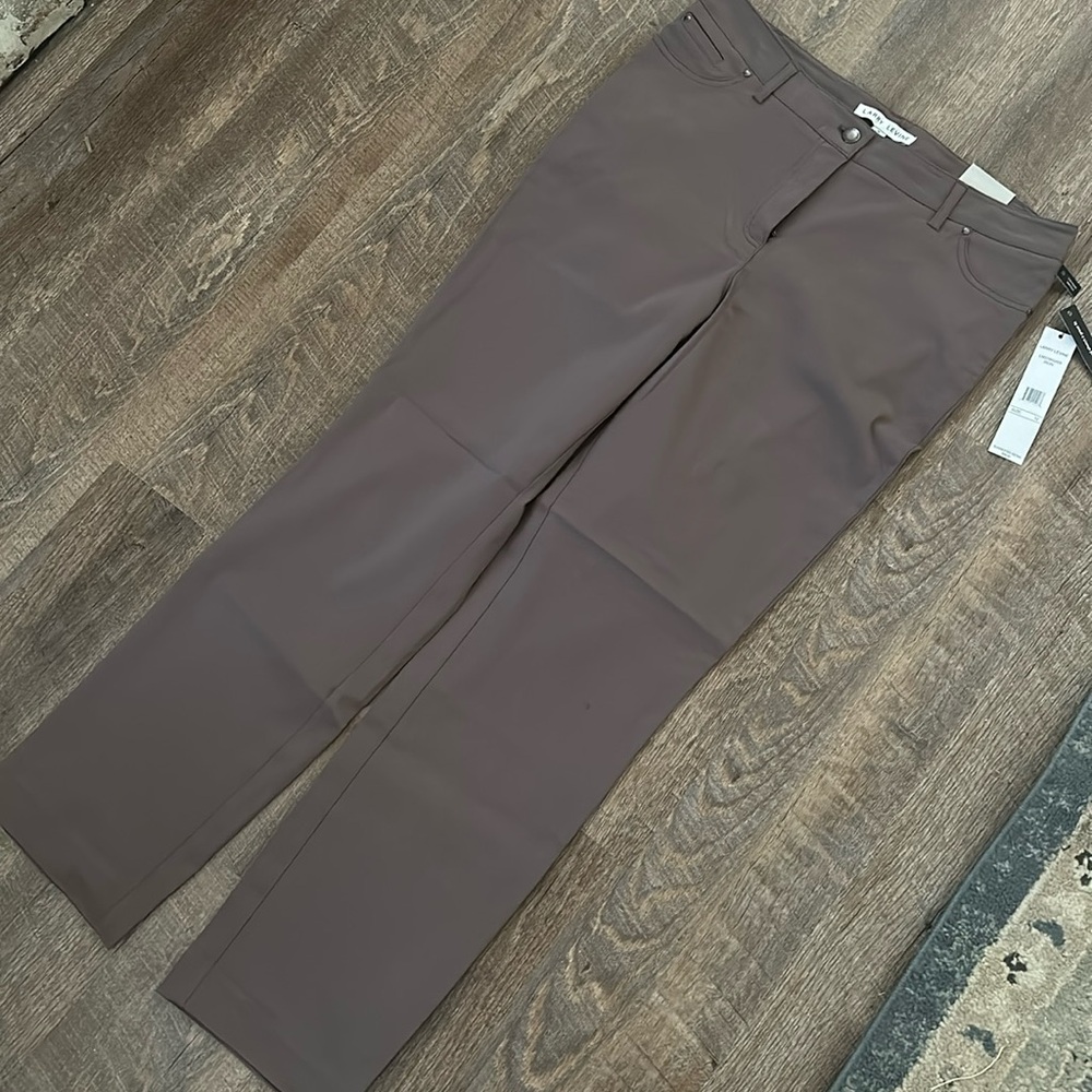 Larry Levine casual work pants size 12 color mauve